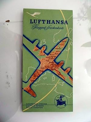LUFTHANSA Fluggast Streckenkarte - EUROPEAN NETWORK