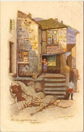 Imagen del vendedor de Polperro Smugglers Anne Croft Artist Postcard 1940's a la venta por Postcard Anoraks