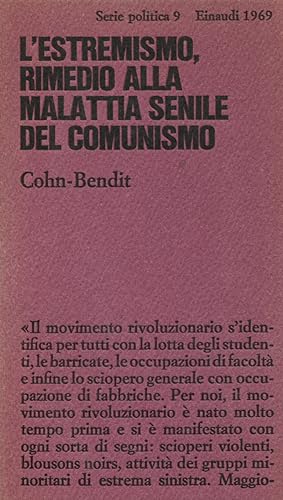 Bild des Verkufers fr L'estremismo, rimedio alla malattia senile del comunismo zum Verkauf von Studio Bibliografico Marini