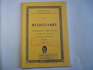 Seller image for First Concert Overture to Shakespeare's Midsummer Night's Dream for orchestra.op. 21. Editions Eulenberg No. 613 for sale by Carmarthenshire Rare Books