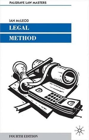 Seller image for Legal Method (Palgrave Law Masters) for sale by WeBuyBooks