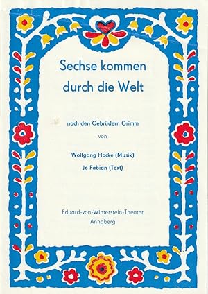 Imagen del vendedor de Programmheft Hocke / Fabian SECHSE KOMMEN DURCH DIE WELT Spielzeit 1988 / 89 Heft 5 a la venta por Programmhefte24 Schauspiel und Musiktheater der letzten 150 Jahre