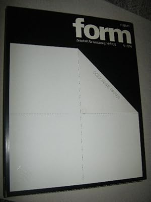 form. Zeitschrift für Gestaltung. Ausgabe 132, IV - 1990