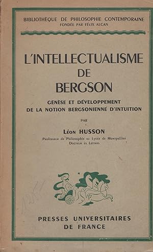 Bild des Verkufers fr L'intelectualisme De Bergson zum Verkauf von nuit de chine