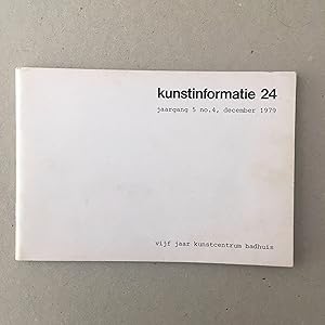 Imagen del vendedor de Kunstinformatie 24 December 1979 vijf jaar kunstcentrum badhuis a la venta por Antiquariaat Paul Nederpel