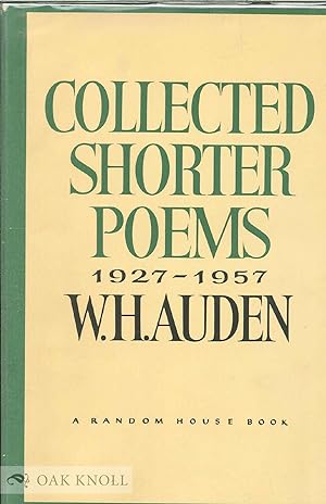 Seller image for COLLECTED SHORTER POEMS, 1927-1957 for sale by Oak Knoll Books, ABAA, ILAB