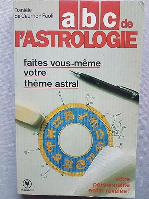 Imagen del vendedor de Abc de l'astrologie a la venta por Versandantiquariat Jena