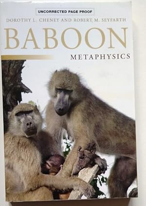 Imagen del vendedor de Baboon Metaphysics ? The Evolution of a Social Mind ( Uncorrected Page Proof ) a la venta por Your Book Soon