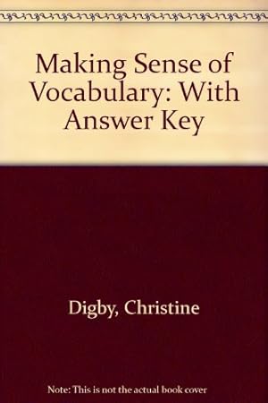 Seller image for With Answer Key (Making Sense of Vocabulary) for sale by WeBuyBooks