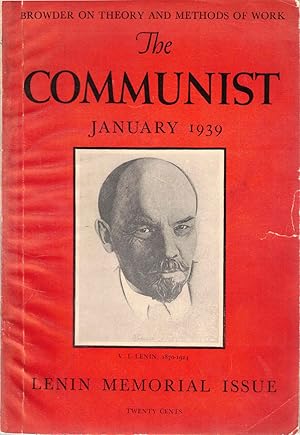 Seller image for The Communist, January 1939, Vol. XVII, No. 7 for sale by Kenneth Mallory Bookseller ABAA