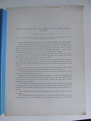 Seller image for Some Thoughts on the Design of Modern Steam Yachts for sale by McLaren Books Ltd., ABA(associate), PBFA