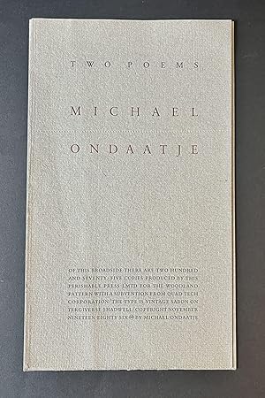 Ondaatje, Michael.