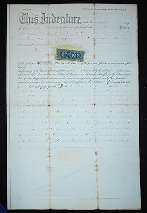 Deed for Sale of Lot in Newburgh, N.Y., by John Wait and Mary E. Wait to Bernard Wilson for $300