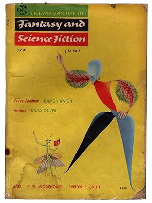 Seller image for The Magazine of Fantasy and Science Fiction, June 1955. Your Another by Damon Knight & Artifact by Chad Oliver. Collectible Pulp Magazine. for sale by Once Read Books