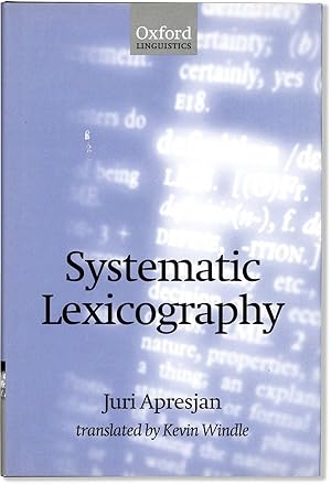 Systematic Lexicography