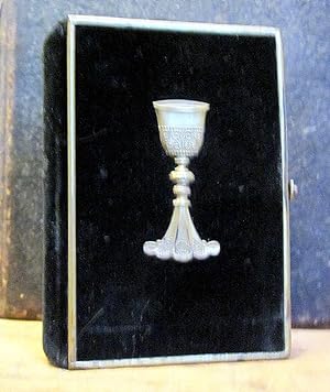 Seller image for Small Antique Swedish Bible Psalmbook Velvet and Brass Swenska Psalmboken for sale by Ellery Center Books