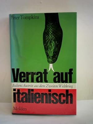 Bild des Verkufers fr Verrat auf italienisch. Italiens Austritt aus dem Zweiten Weltkrieg zum Verkauf von Celler Versandantiquariat