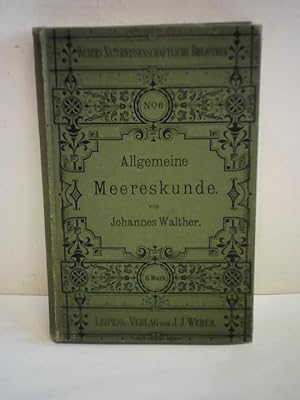 Imagen del vendedor de Allgemeine Meereskunde a la venta por Celler Versandantiquariat