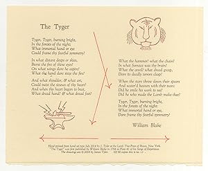 Seller image for [Broadside]: The Tyger for sale by Between the Covers-Rare Books, Inc. ABAA