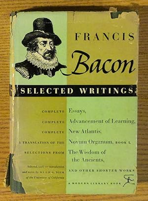 Francis Bacon: Selected Writings.