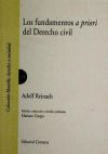 Seller image for LOS FUNDAMENTOS A PRIORI DEL DERECHO CIVIL. for sale by AG Library