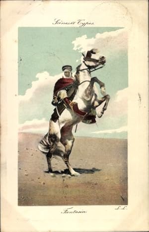 Bild des Verkufers fr Ansichtskarte / Postkarte Araber zu Pferde, Maghreb zum Verkauf von akpool GmbH