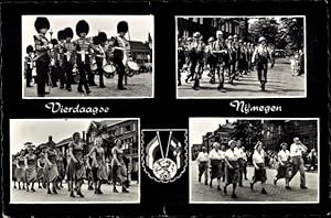 Ansichtskarte / Postkarte Nijmegen Gelderland, Vierdaagse, Wappen