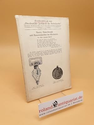 Oberdeutsche Zeitschrift für Volkskunde ; 8. Jahrgang 1934