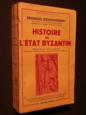 Imagen del vendedor de Histoire de l'tat byzantin a la venta por Tant qu'il y aura des livres