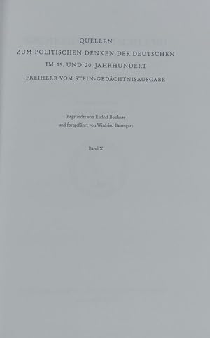 Bild des Verkufers fr Nachkriegsdeutschland : 1945 - 1949. Quellen zum politischen Denken der Deutschen im 19. und 20. Jahrhundert ; 10. zum Verkauf von Antiquariat Bookfarm