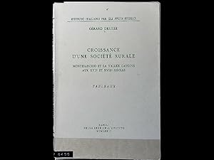 Bild des Verkufers fr Croissance D'Une Societe Rurale. Montesarchio Et La Vallee Caudine Aux XVIIe Et XVIIIe Siecles. Tableaux. zum Verkauf von Antiquariat Bookfarm