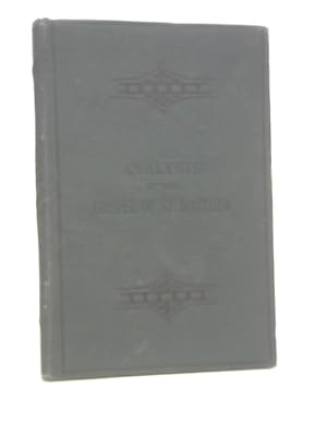 Bild des Verkufers fr Analysis of the Gospel of St. Matthew zum Verkauf von World of Rare Books