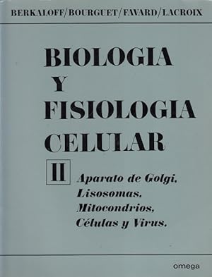 Image du vendeur pour BIOLOGA Y FISIOLOGA CELULAR II. APARATO DE GOLGI, LISOSOMAS, MITOCONDRIOS, CLULAS Y VIRUS mis en vente par Librera Vobiscum