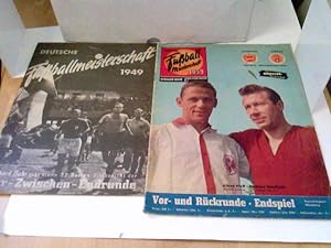 Konvolut: 2 Zeitschriften Deutsche Fußballmeisterschaft 1949 und 1959 (sehr seltene Exemplare).