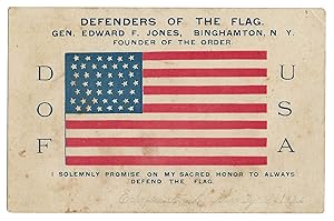 Signed Defenders of the Flag Oath Card