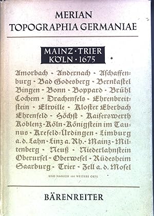 Merian Topographia Germaniae Mainz Trier Köln 1675.