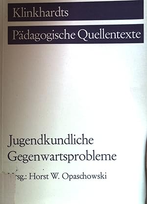 Imagen del vendedor de Wandlungen des Generationsproblems - in : Jugendkundliche Gegenwartsprobleme. Klinkhardts pdagogische Quellentexte; a la venta por books4less (Versandantiquariat Petra Gros GmbH & Co. KG)