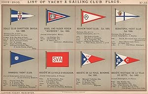 List of Yacht & Sailing Club Flags - Reale Club Canottieri Savoja, est. 1892 - Segel Und Ruder Ve...