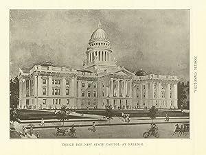 North Carolina. Design For New State Capitol At Raleigh.