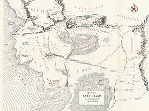 Map of Beleriand and the Lands to the north