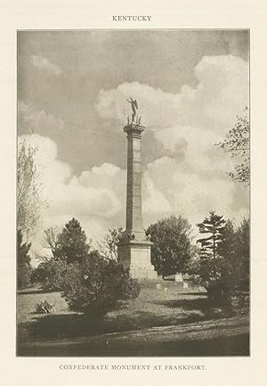 Kentucky. Confederate Monument At Frankfort.