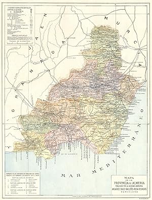 Mapa de la Provincia de Almeria