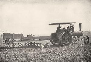 Plowing a Furrow six feet wide with a traction engine