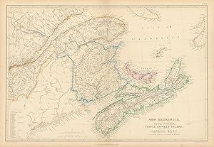 New Brunswick, Nova Scotia, Prince Edward Island, and part of Canada East