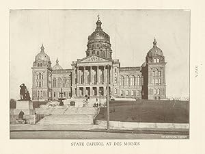 Iowa. State Capitol At Des Moines.
