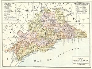 Mapa de la Provincia de Malaga