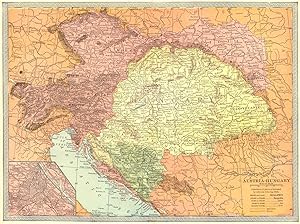 Austria-Hungary; Inset Map of Vienna