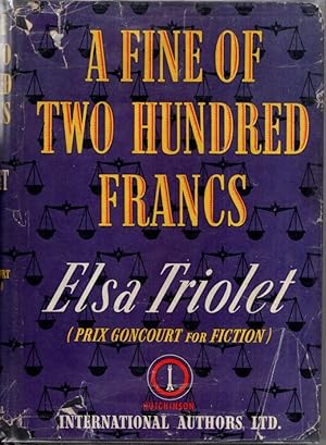 Seller image for A Fine Of Two Hundred Francs for sale by High Street Books