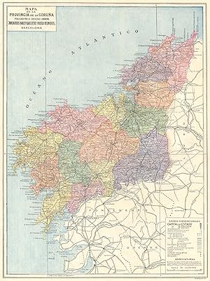 Mapa de la Provincia de la Coruna