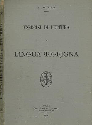 Esercizi di lettura in lingua Tigrigna